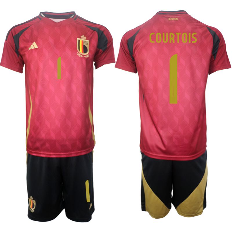 Men 2024-2025 Season Belgium home red 1 Soccer Jersey